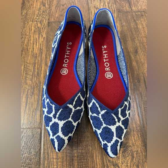 Rothy's Shoes - Rothy’s Retired Indigo Giraffe Points Size 9.5- EUC